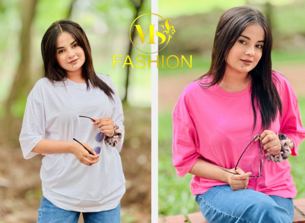 Ladies Drop Shoulder T-shirt Combo (2pcs)